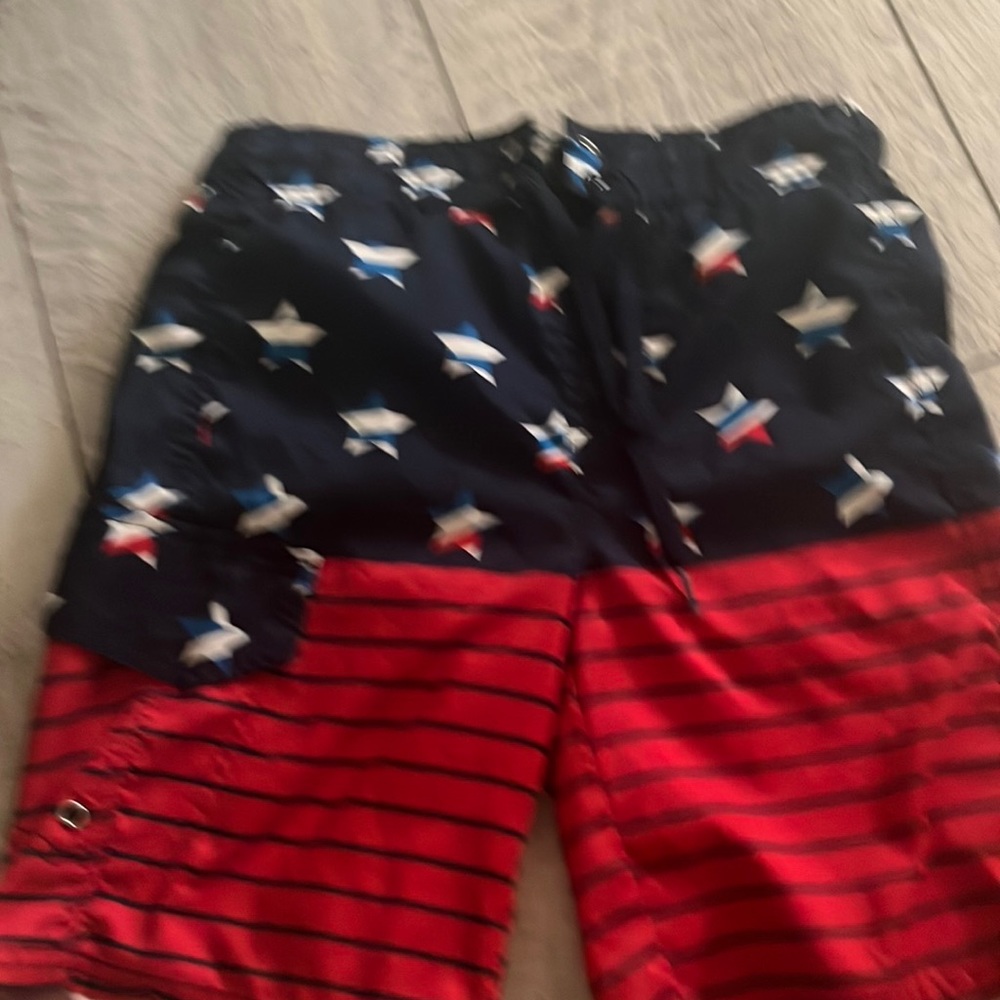 Swimwear for kids red white and blue